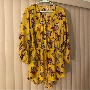 Yellow Floral Dress